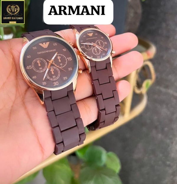 Aa1 Emporio Armani Couple Watch ,stylish Watch Adjustable Strap